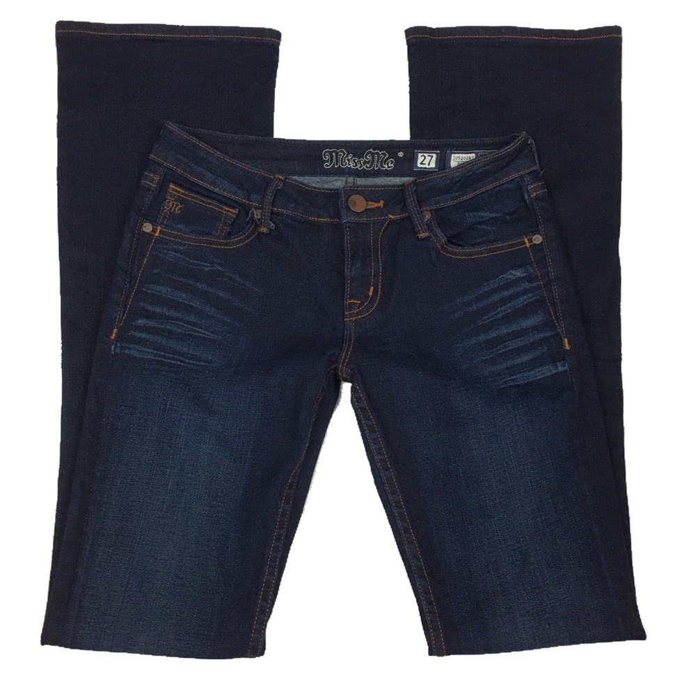 Miss Me the Megan Flap Pocket Low Rise Bootcut